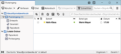 Der Mozilla Thunderbird als IMAP-Client