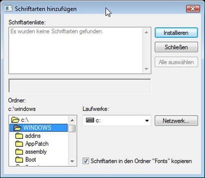 ... und in Windows Vista. Hier ist deutlich zu sehen, dass sich über all die Jahre wirklich nicht viel am Prinzip der Windows-Bedienung und des Renderings von Windows Forms-Dialogen geändert hat