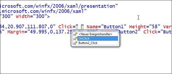 Ereignisprozeduren lassen sich in WPF auch in Visual Basic-Programmen, anders als Sie es von Windows Forms-Anwendungen gewohnt sind, per XAML-Code »verdrahten«