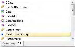 Auch IntelliSense bietet Unterstützung für benannte Parameter, die in der Liste an der Zeichenfolge »:= «zu erkennen sind, ...