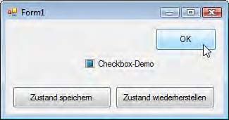 Ein Boolean eignet sich beispielsweise dazu, auch Zwischenzustände eines CheckBox-Steuerelements– wie hier im Bild zu sehen – zu speichern