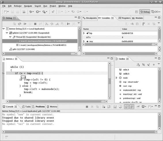 Inspecting a scalar variable in Eclipse