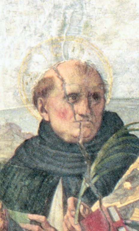 San Tommaso (particolare della Disputa del Sacramento di Raffaello)