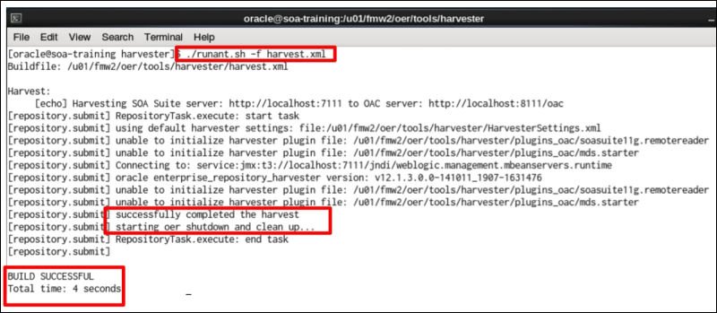 Using the SOA Suite Ant Harvester