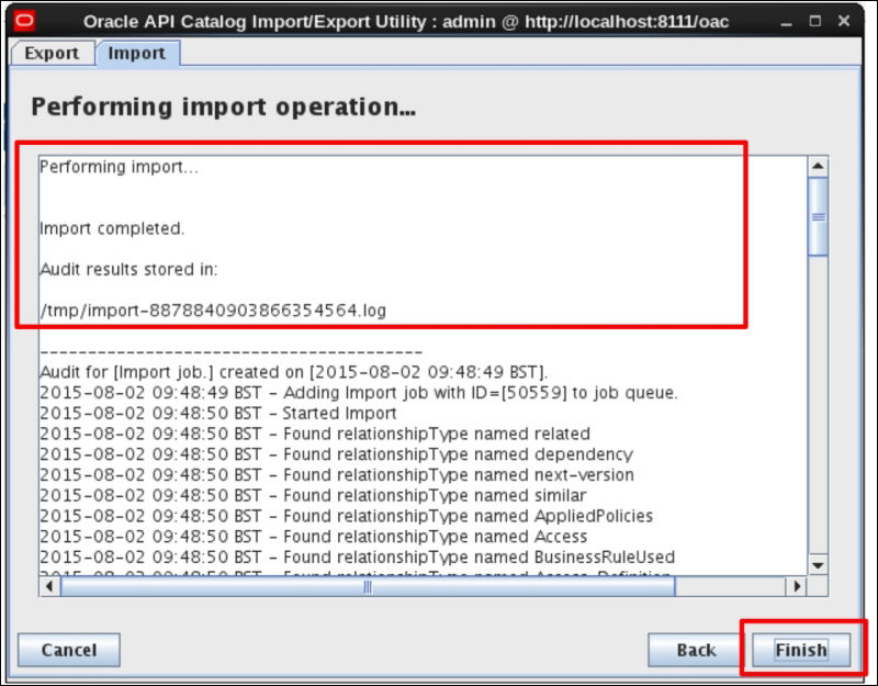 Importing assets using the Import/Export utility