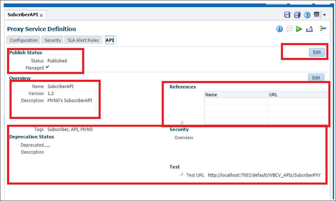 Publishing APIs from the OSB Console as an API curator