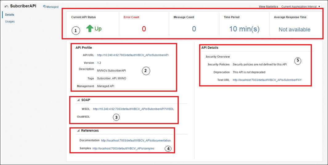 Accessing the Oracle API portal as an administrator