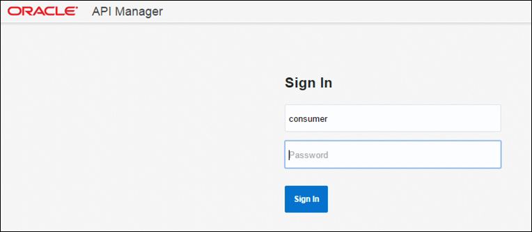 Working with Oracle API Manager as a consumer