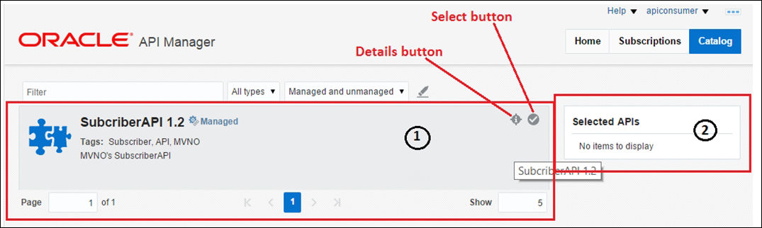 Working with Oracle API Manager as a consumer