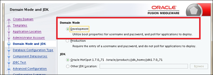 Creating the OAC domain