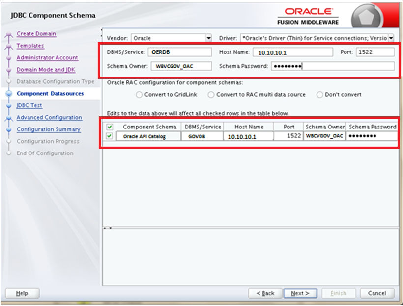 Creating the OAC domain