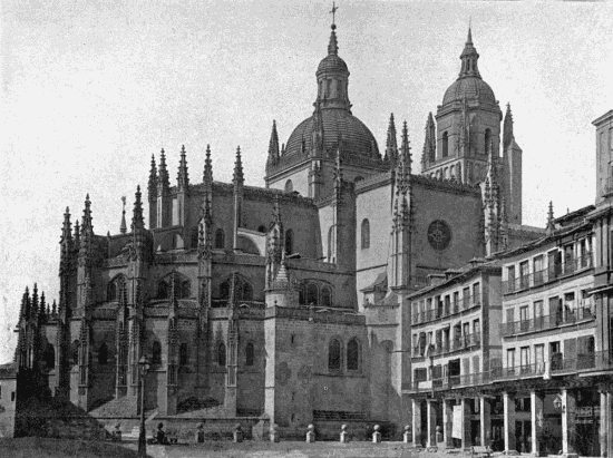 CATHEDRAL OF SEGOVIA. From the Plaza.