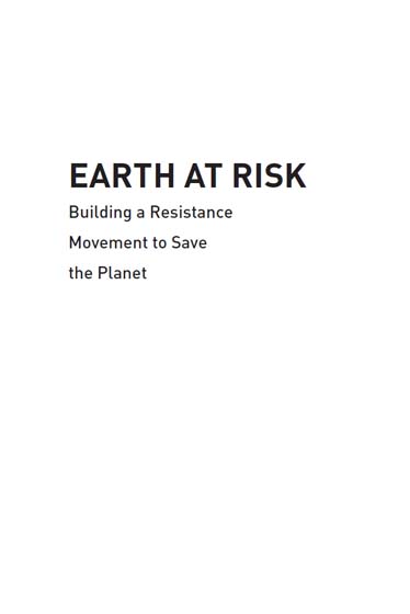 Half Title of Earth at Risk