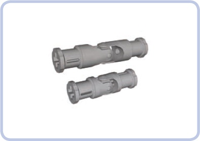 A 4-stud-long universal joint (top) and the newer 3-stud-long variant (bottom)