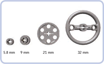 The diameters of the pulleys, which determine their ratios