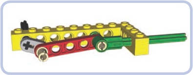 An eccentric mechanism with a shorter beam instead of a disc