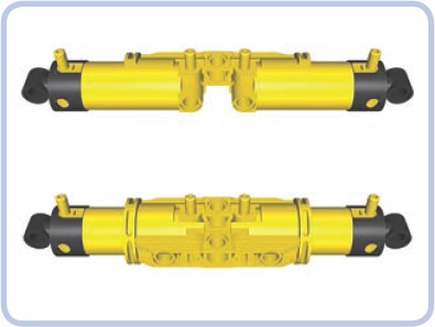 It takes two brackets to secure two cylinders.