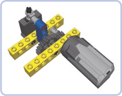 With a regular 24-tooth gear instead of the clutch gear, we get a return-to-center valve.