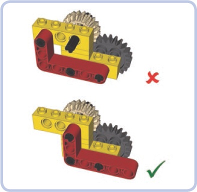 Plates help to create rigid connections. Use them as spacers between the points of connections of two bricks to prevent the bricks from oscillating.