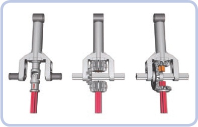 Three examples of transferring drive to the small linear actuator. Note that all three have a 1:1 gear ratio.