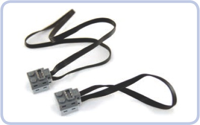 Power Functions extension wires: 50 cm long (top) and 20 cm long (bottom)