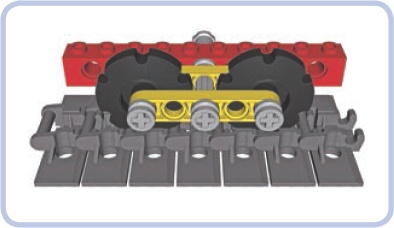 A reinforced bogie for the new LEGO track type