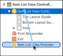 Implementing ItemListViewController