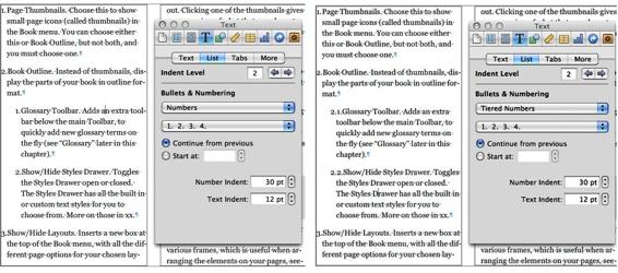 Regular numbers (left) versus tiered numbers (right).