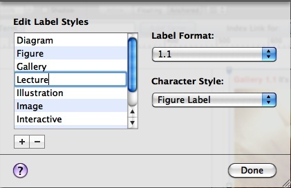 Create your own custom label for your widgets from the Layout tab of the Widget Inspector. Your new label will appear in the Label drop-down menu for all your widgets.