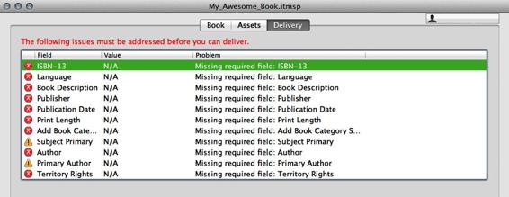 You won’t be able to submit your book if you don’t provide the minimum metadata.