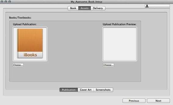 Upload your sample book to the Upload Publication Preview window.
