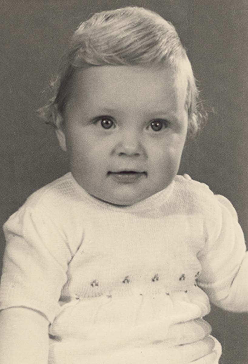 Angela Merkel als Baby