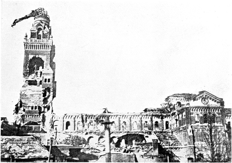 The Cathedral, Albert—After Bombardment.