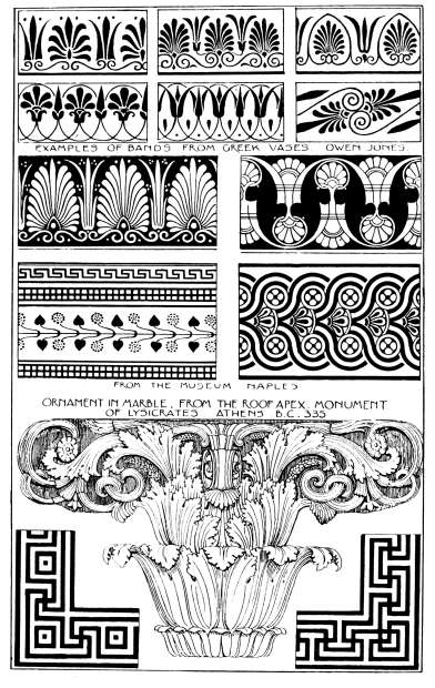 Image unavailable: GREEK ORNAMENT. Plate 6.