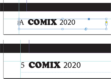 An illustration of how current page number markers appear.