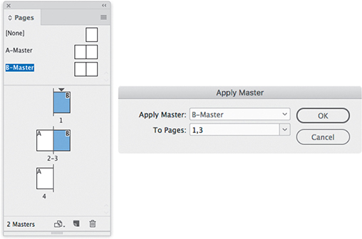 A pop-up dialog box displaying Page options.