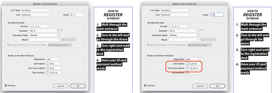 A screenshot of the Bullets and Numbering dialog box.