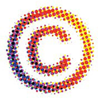 A pixelated image of the copyright symbol is shown.