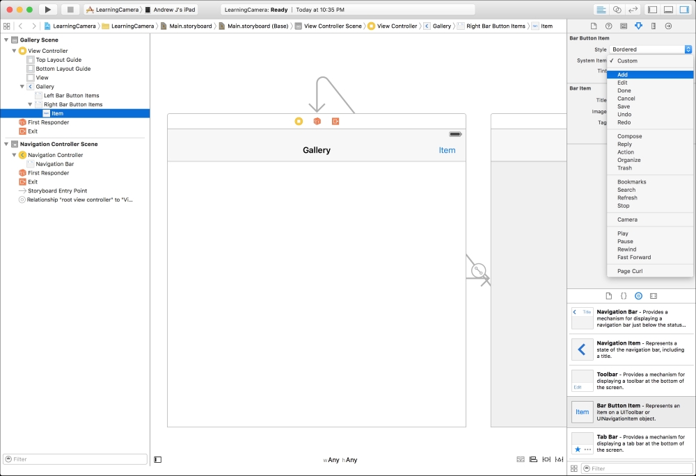 Configuring the user interface