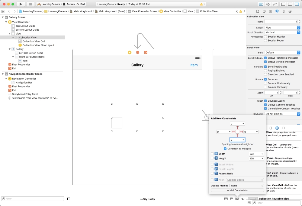 Configuring the user interface