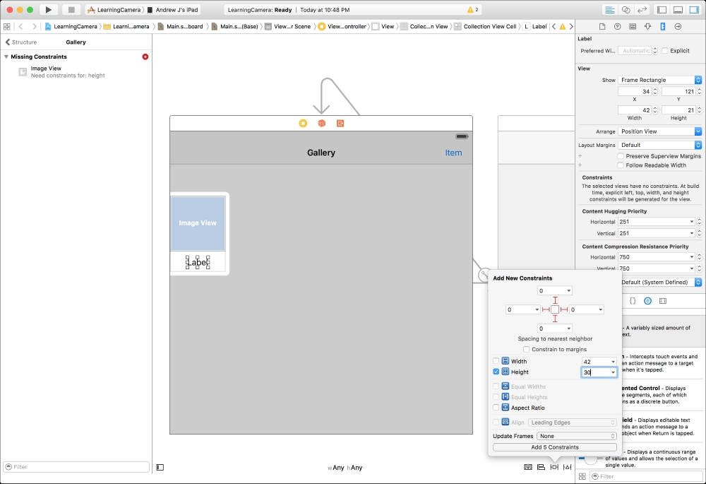 Configuring the user interface