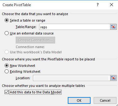 This figure shows how to add data to the Data Model.