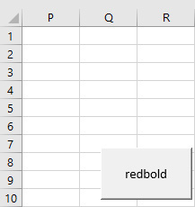 This figure shows a button used to run the redbold macro.