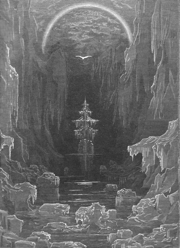 FIGURA 8 La terra del ghiaccio e dei rumori sinistri. Illustrazione di Gustave Doré per La ballata del vecchio marinaio (1876).