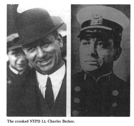 The crooked NYPD Lt. Charles Becker.