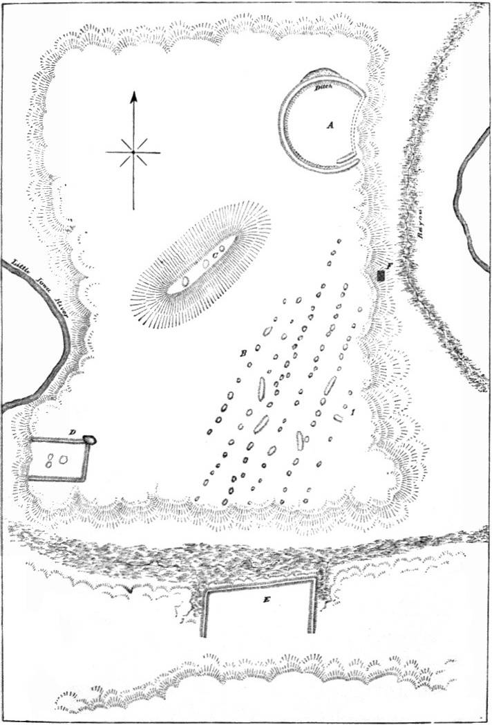 PL. I. GROUP OF EARTHWORKS, ALLAMAKEE COUNTY, IOWA