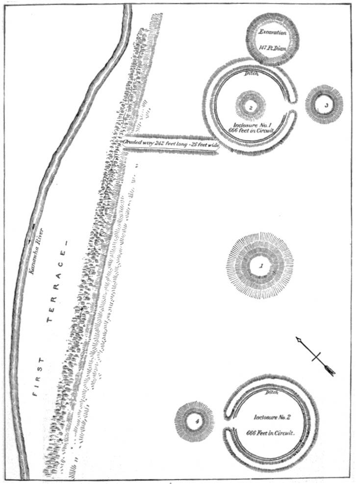 PL. VI. ENLARGED PLAN OF PART OF THE WORKS SHOWN IN PL. V.