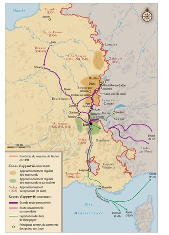 L’approvisionnement de Lyon en blés