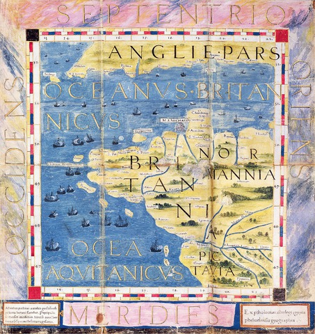 Une partie de la carte de France d’Oronce Finé (1525).