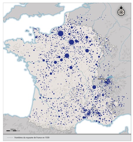 Origine des protestants français émigrés à Genève